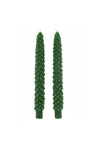 The Home Studio Set of 2 Christmas Tree Candles, Green
