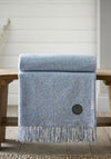 The Lyndon Company Arthington Throw 130x180cm, Denim Blue