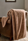 TLC ASHFORD THROW 130X180CM CARAMEL