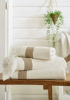 OAKWOOD RIDGE TEXTURED BATH TOWEL NATURAL