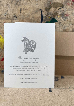 The Pear In Paper Be Calm, Be Focused, Be Confident Greeting Card