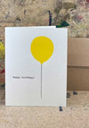 The Pear In Paper Happy Birthday Balloon Greeting Card