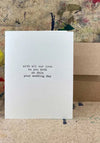 The Pear In Paper On This Your Wedding Day Greeting Card