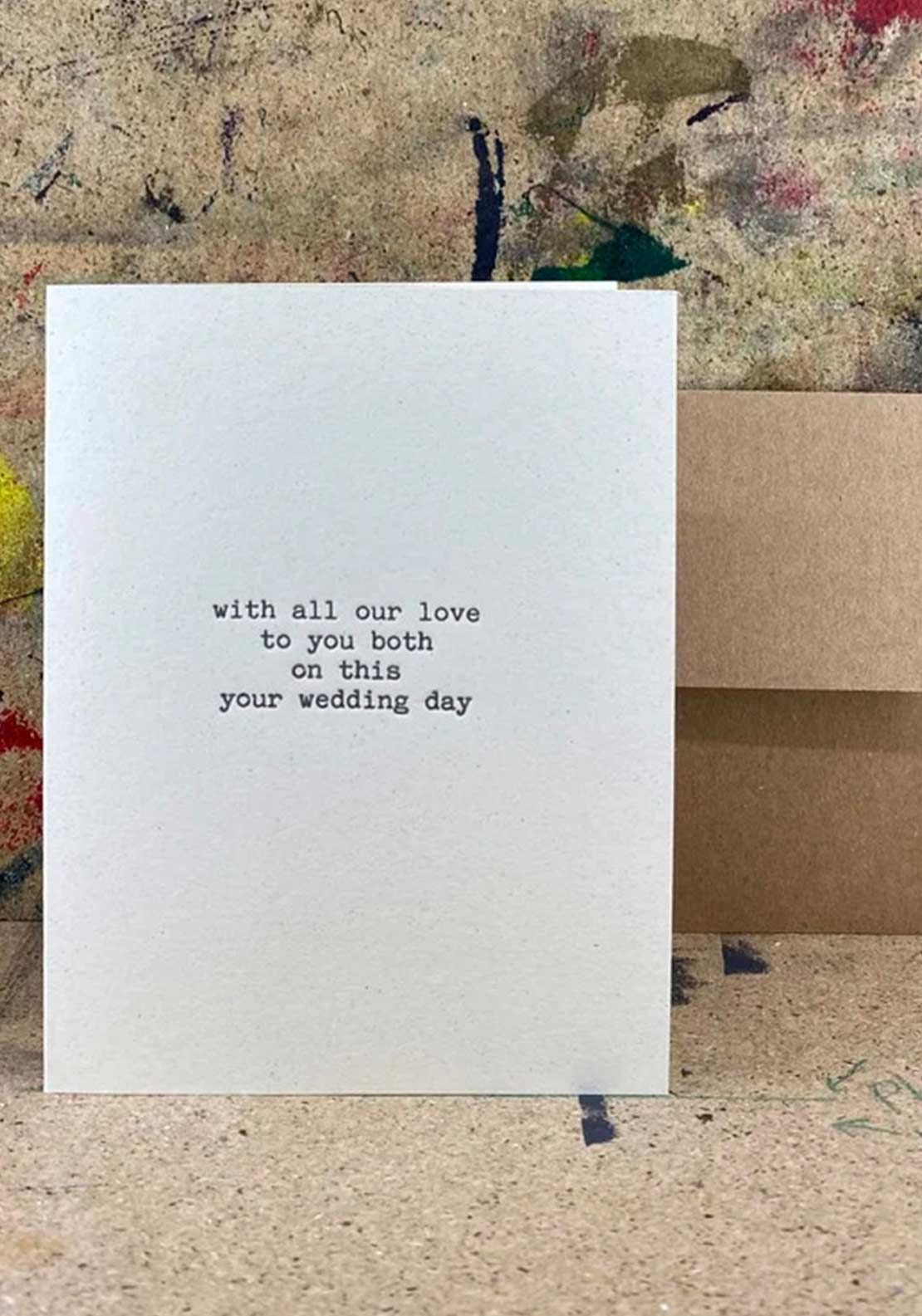 The Pear In Paper On This Your Wedding Day Greeting Card