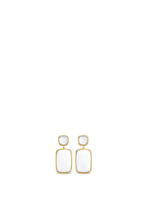 Ti Sento Agate Stone Drop Earrings, Gold