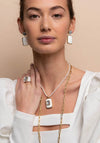 Ti Sento Agate Stone Drop Earrings, Gold