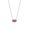 Ti Sento Amethyst Necklace, Silver & Gold