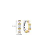 Ti Sento Baguette Huggie Hoop Earrings, Gold