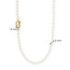 Ti Sento Beaded Pearl Necklace, Gold