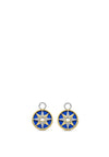 Ti Sento Blue Starry Ear Charms, Gold