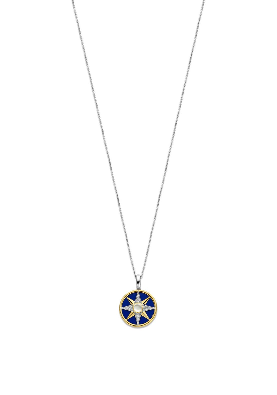Ti Sento Blue Starry Pendant Necklace, Silver
