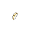 Ti Sento Bold Zirconia Ring, Silver & Gold 2