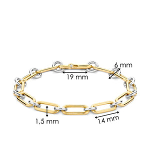 Ti Sento Chain Link Bracelet, Silver & Gold