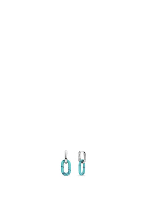 Ti Sento Chain Link Earrings, Silver