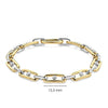 Ti Sento Chunky Open Link Round CZ Bracelet, Gold & Silver
