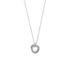 Ti Sento Circle Pendant Necklace, Silver