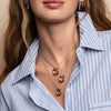 Ti Sento Circle Pendant Necklace, Silver