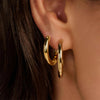 Ti Sento Classic Oversized Hoop Earrings, Gold