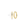 Ti Sento Classic Oversized Hoop Earrings, Gold