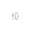 Ti Sento Classic Oversized Hoop Earrings, Silver