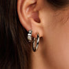 Ti Sento Classic Oversized Hoop Earrings, Silver