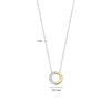 Ti Sento Contrast CZ Necklace, Gold & Silver