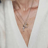 Ti Sento Crucifix Pendant Necklace, Silver
