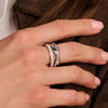 Ti Sento Crossover Ring, Silver