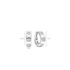Ti Sento Cubic Zirconia Hoop Earrings, Silver