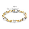 Ti Sento Curb Chain Loop Bracelet, Gold