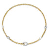 Ti Sento Curb Chain Loop Necklace, Gold