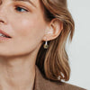 Ti Sento Cushion Cut Yellow Stone CZ Drop Earrings, Silver