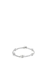 Ti Sento CZ Bead Bracelet, Silver