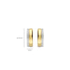 Ti Sento Bold CZ Hoop Earrings, Gold