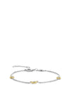 Ti Sento CZ Bracelet, Silver & Gold