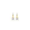 Ti Sento CZ Cushion Drop Earrings, Gold