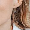 Ti Sento CZ Cushion Drop Earrings, Gold