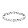 Ti Sento CZ Link Bracelet, Silver