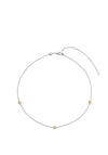 Ti Sento CZ Necklace, Silver & Gold