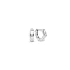 Ti Sento CZ Nugget Huggie Earrings, Silver