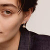 Ti Sento CZ Nugget Huggie Earrings, Silver
