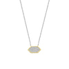 Ti Sento CZ Pavé Geometric Necklace, Gold & Silver