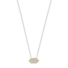 Ti Sento CZ Pavé Geometric Necklace, Gold & Silver