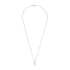 Ti Sento CZ & Pearl Necklace, Silver