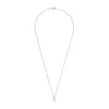 Ti Sento CZ & Pearl Necklace, Silver