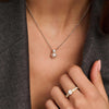 Ti Sento CZ & Pearl Necklace, Silver