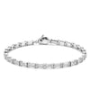 Ti Sento CZ Row Bracelet, Silver