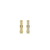 Ti Sento CZ Row Huggie Hoops, Gold