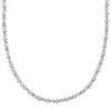 Ti Sento CZ Row Necklace, Silver
