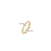 Ti Sento CZ Row Ring, Gold